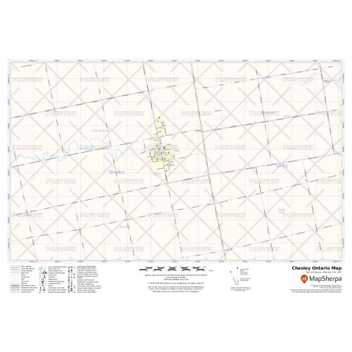 Chesley Ontario Map
