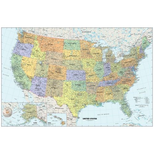 Classic Usa Wall Map