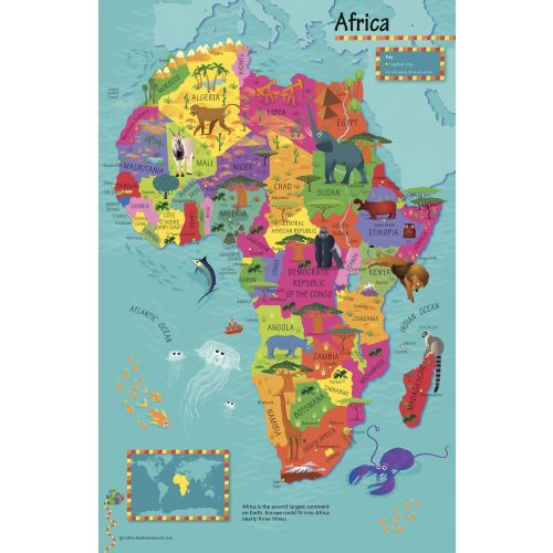 Collins Children's Africa Wall Map