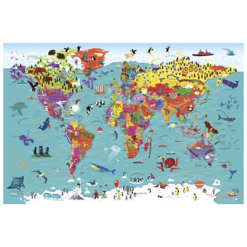 Collins Children's World Wall Map