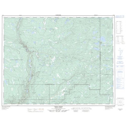 Criss Creek - 92 P/2 - British Columbia Map
