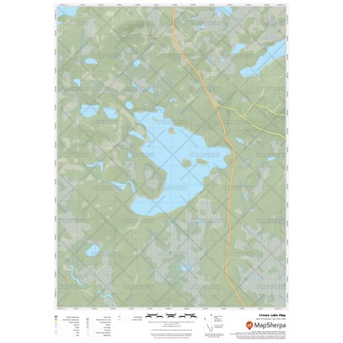 Crowe Lake Map
