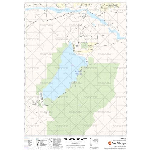 Cultus Lake Map, British Columbia