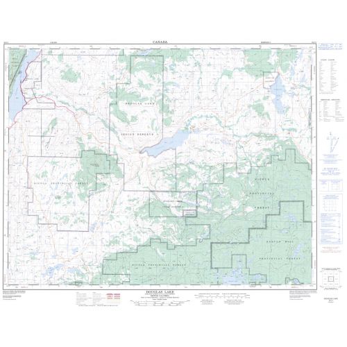Douglas Lake - 92 I/1 - British Columbia Map