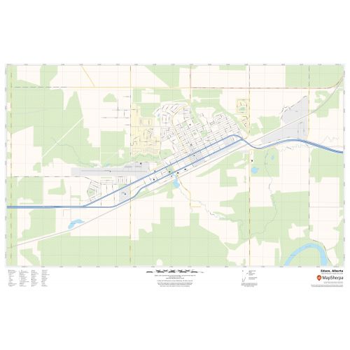 Edson Alberta Map