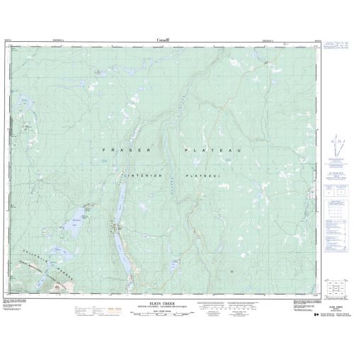 Elkin Creek - 92 O/12 - British Columbia Map