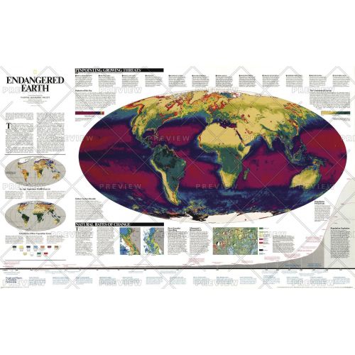 Endangered Earth Published 1997 Map