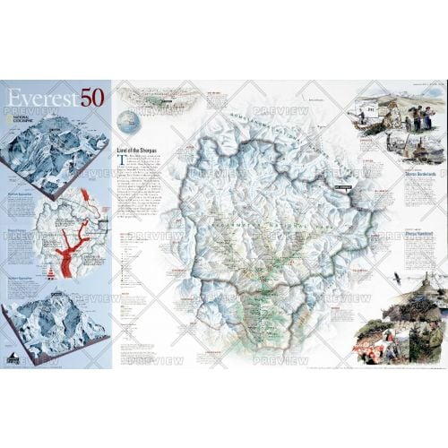 Everest 50 Published 2003 Map