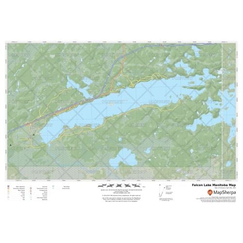 Falcon Lake Manitoba Map