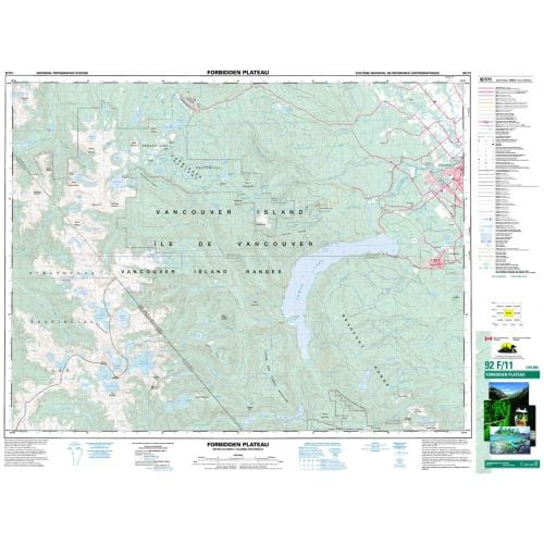 Forbidden Plateau - 92 F/11 - British Columbia Map