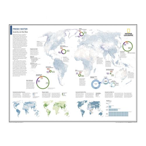 Fresh Water Scarcity On The Rise Atlas Of The World 10Th Edition Map