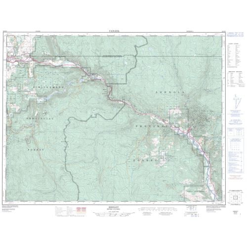 Hedley - 92 H/8 - British Columbia Map