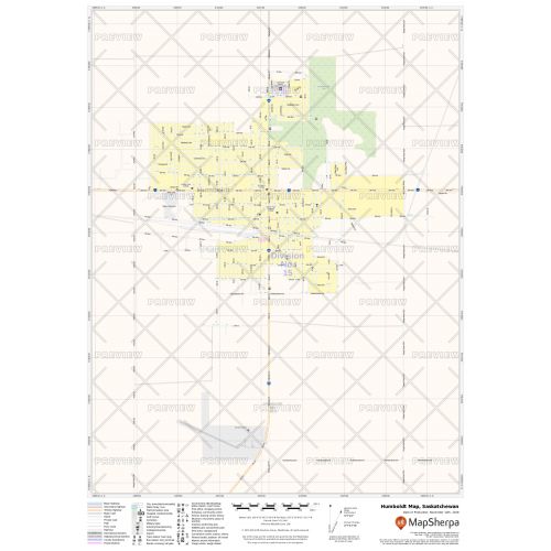 Humboldt Map, Saskatchewan
