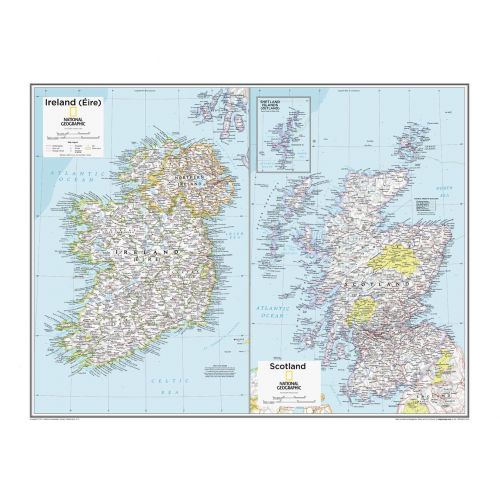 Ireland Eire And Scotland Atlas Of The World 10Th Edition Map