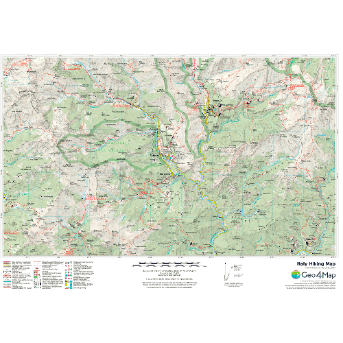 Italy Hiking Map