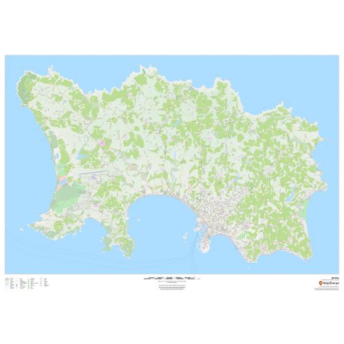 Jersey Map - Channel Islands