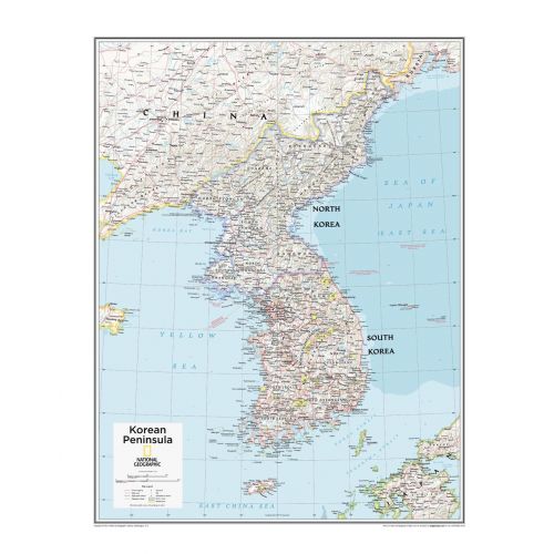Korean Peninsula Atlas Of The World 10Th Edition Map