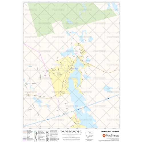 Lake Echo Nova Scotia Map