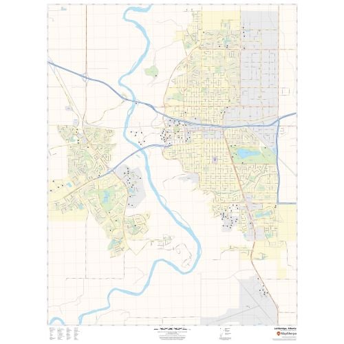 Lethbridge Alberta Map