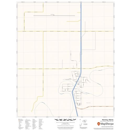 Manning Alberta Map