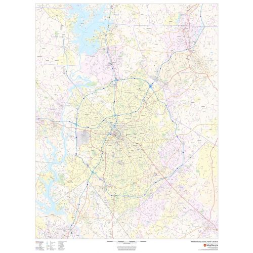Mecklenburg County, North Carolina Map