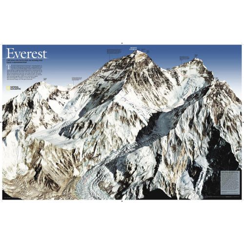 Mount Everest 50Th Anniversary Side 1 Map