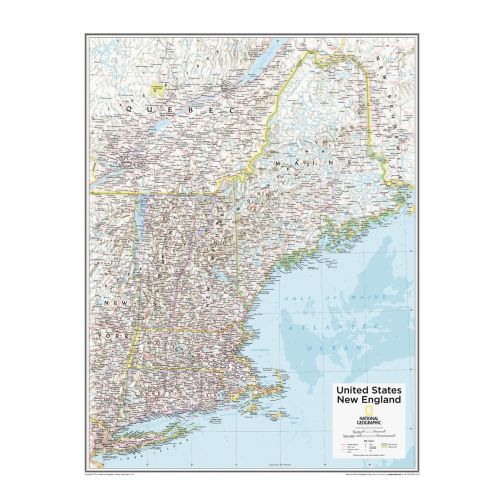 New England U S Atlas Of The World 10Th Edition Map