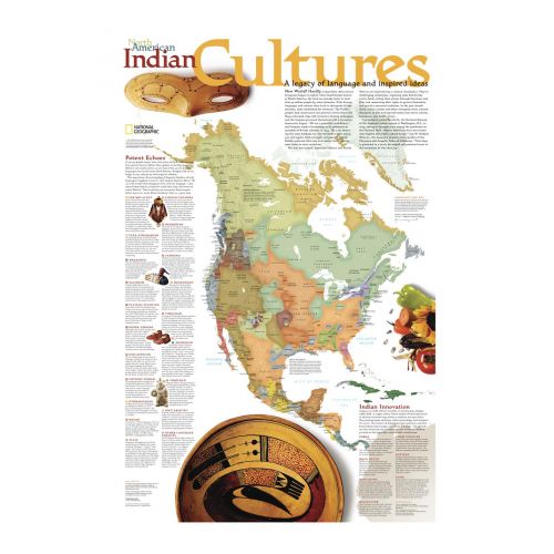 North American Indian Cultures Map