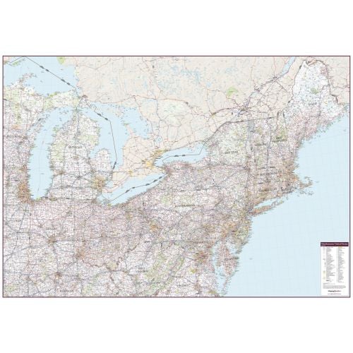 Northeastern United States Wall Map