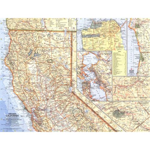 Northern California Published 1966 Map