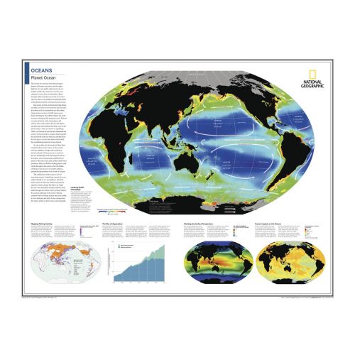 Oceans Planet Ocean Atlas Of The World 10Th Edition Map