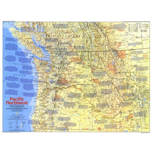 Pacific Northwest Side 1 Published 1986 Map