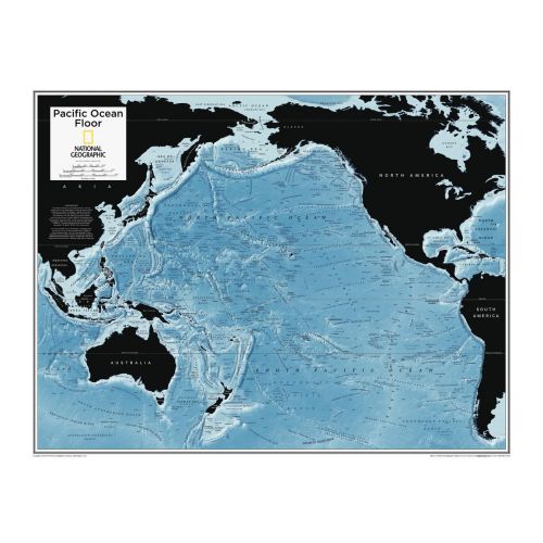 Pacific Ocean Floor Atlas Of The World 10Th Edition Map