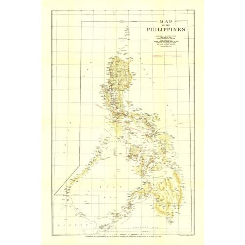 Philippines Published 1905 Map