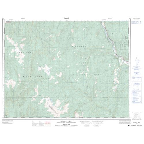Prospect Creek - 92 I/3 - British Columbia Map