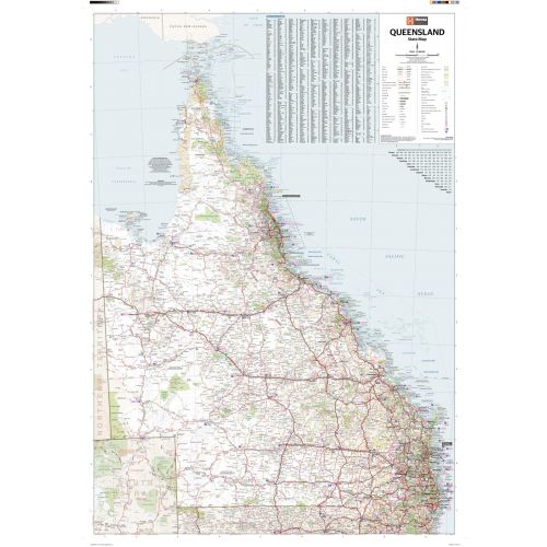 Queensland State Wall Map 2