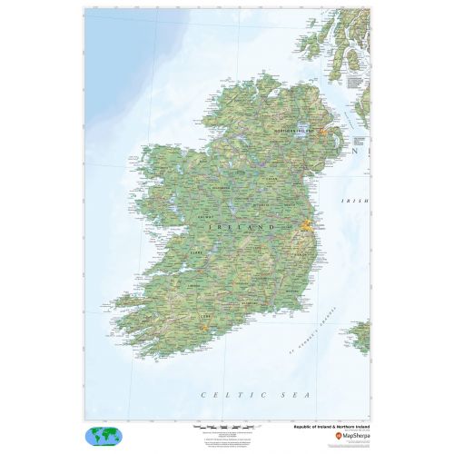 Republic Of Ireland Northern Ireland Map