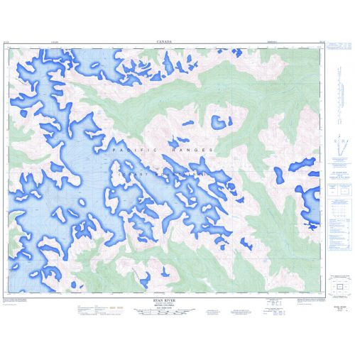 Ryan River - 92 J/6 - British Columbia Map