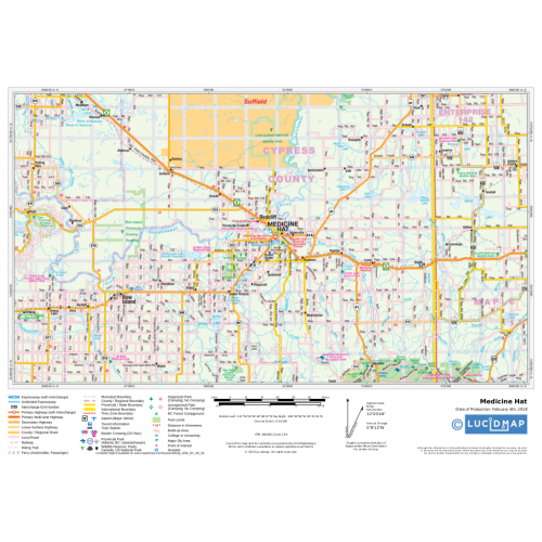 Southern Alberta And Saskatchewan Map