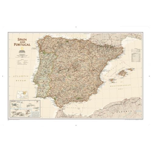 Spain And Portugal Executive Map