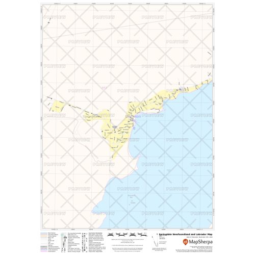 Springdale Newfoundland and Labrador Map