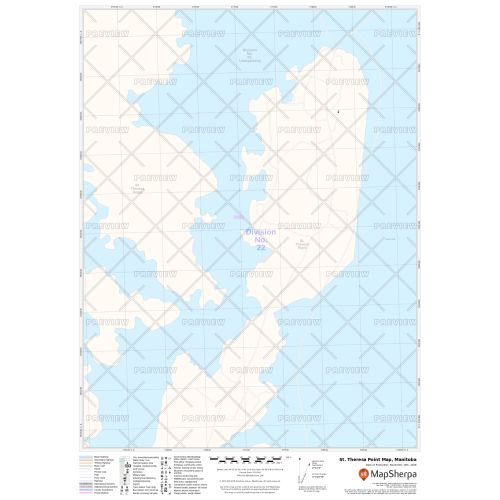 St. Theresa Point Map, Manitoba