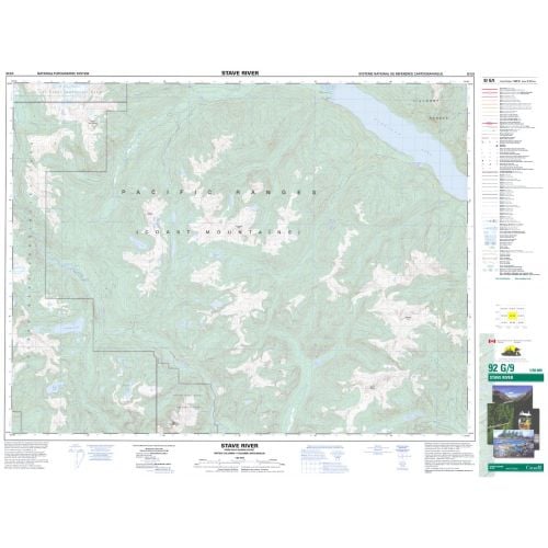 Stave River - 92 G/9 - British Columbia Map