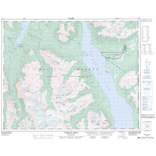 Stikelan Creek - 92 N/8 - British Columbia Map