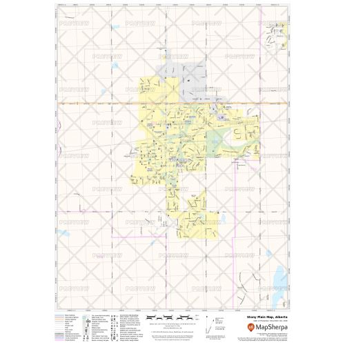Stony Plain Map, Alberta