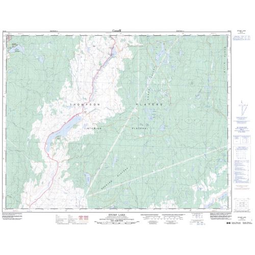 Stump Lake - 92 I/8 - British Columbia Map