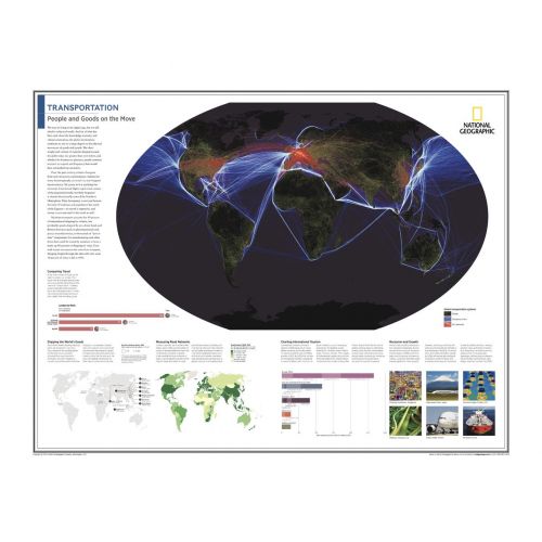 Transportation People And Goods On The Move Atlas Of The World 10Th Edition Map
