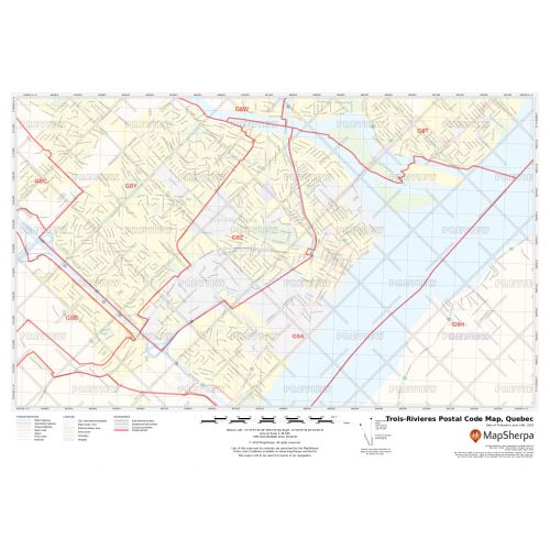 Trois-Rivieres Postal Code Map