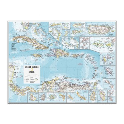 West Indies Atlas Of The World 10Th Edition Map