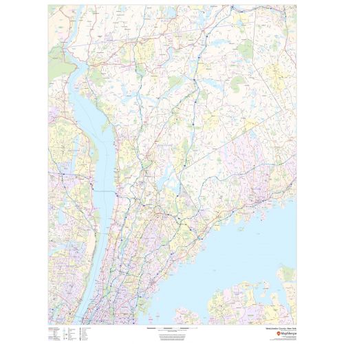 Westchester County, New York Map
